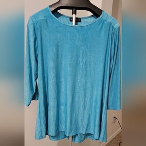 Ladies top in teal blue